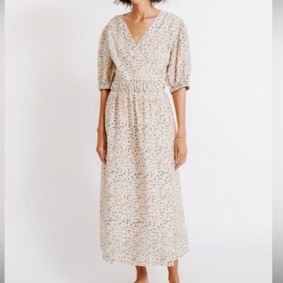 Mirth Krabi Crossover Dress in Champagne Size L - Picture 3 of 11